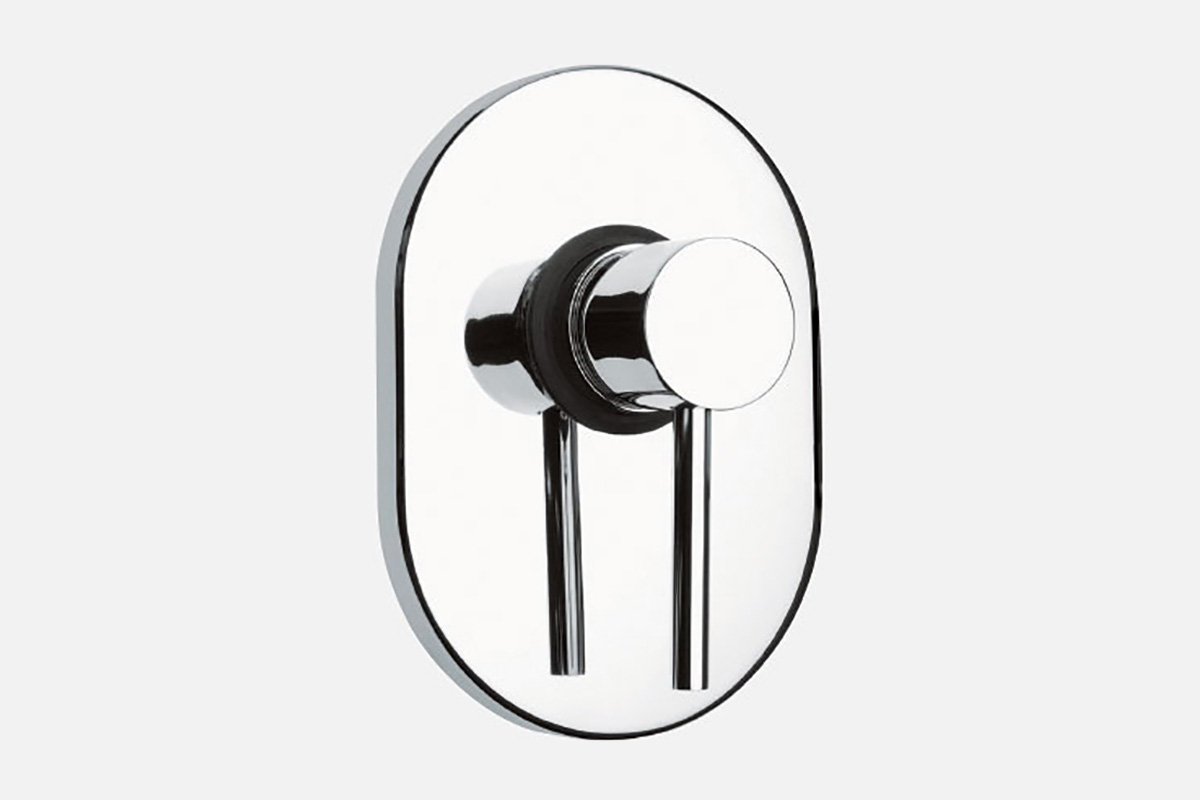 Monomando para regadera intermedia MOR-SP-01 cromo