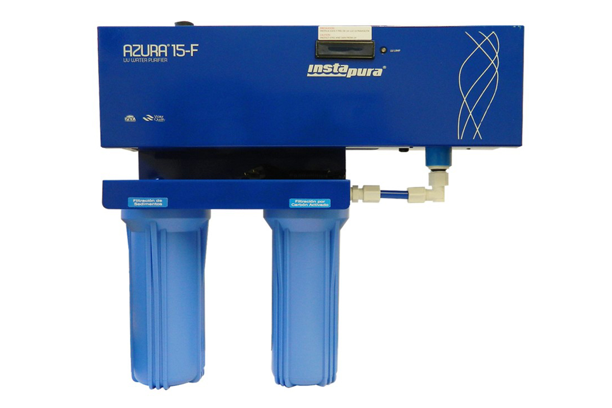 Purificador de agua 15 lts x min UV con sensor, alarma inteligente y cartuchos
