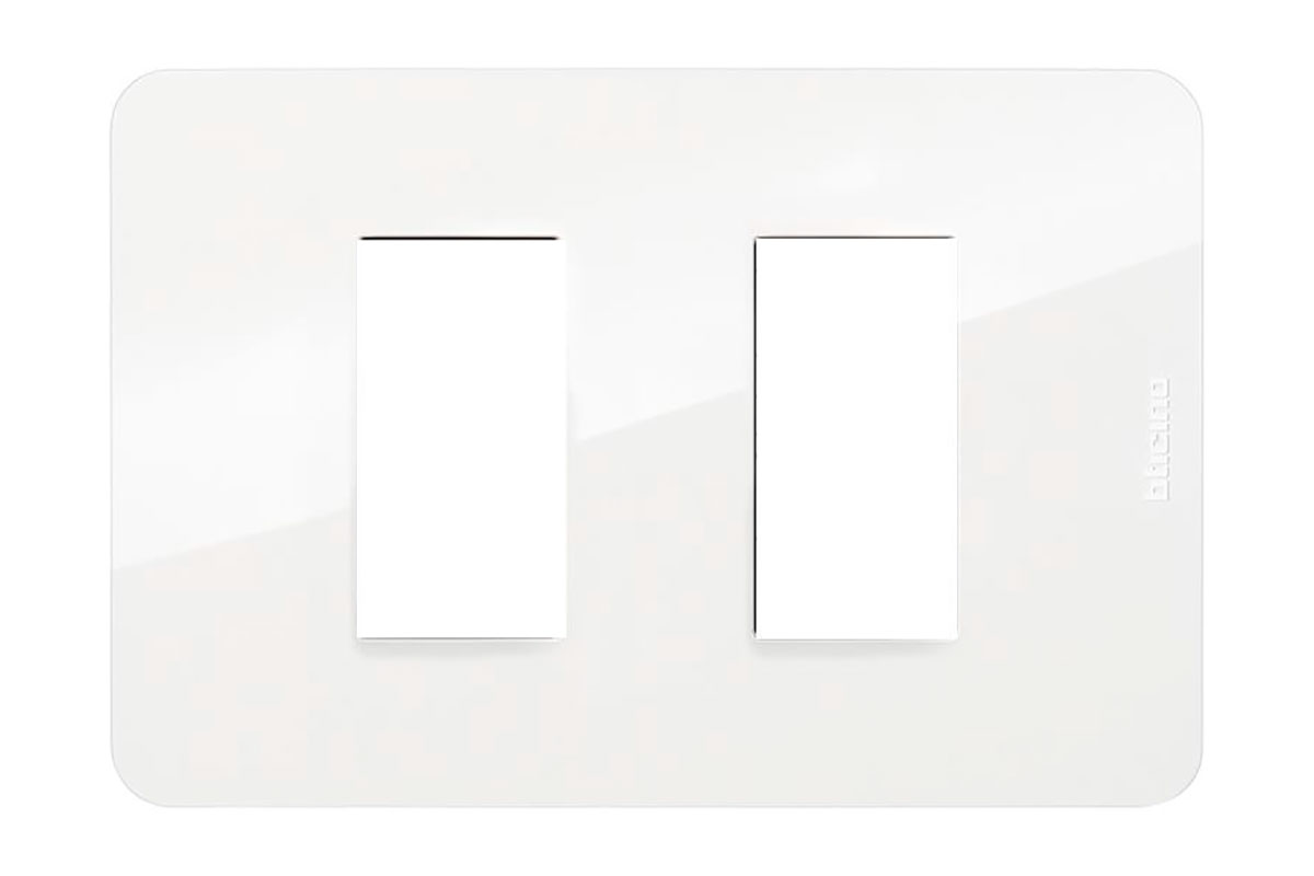 Tapa de 2 ventanas Quinzi�o JA4803M2JWQ color blanco 