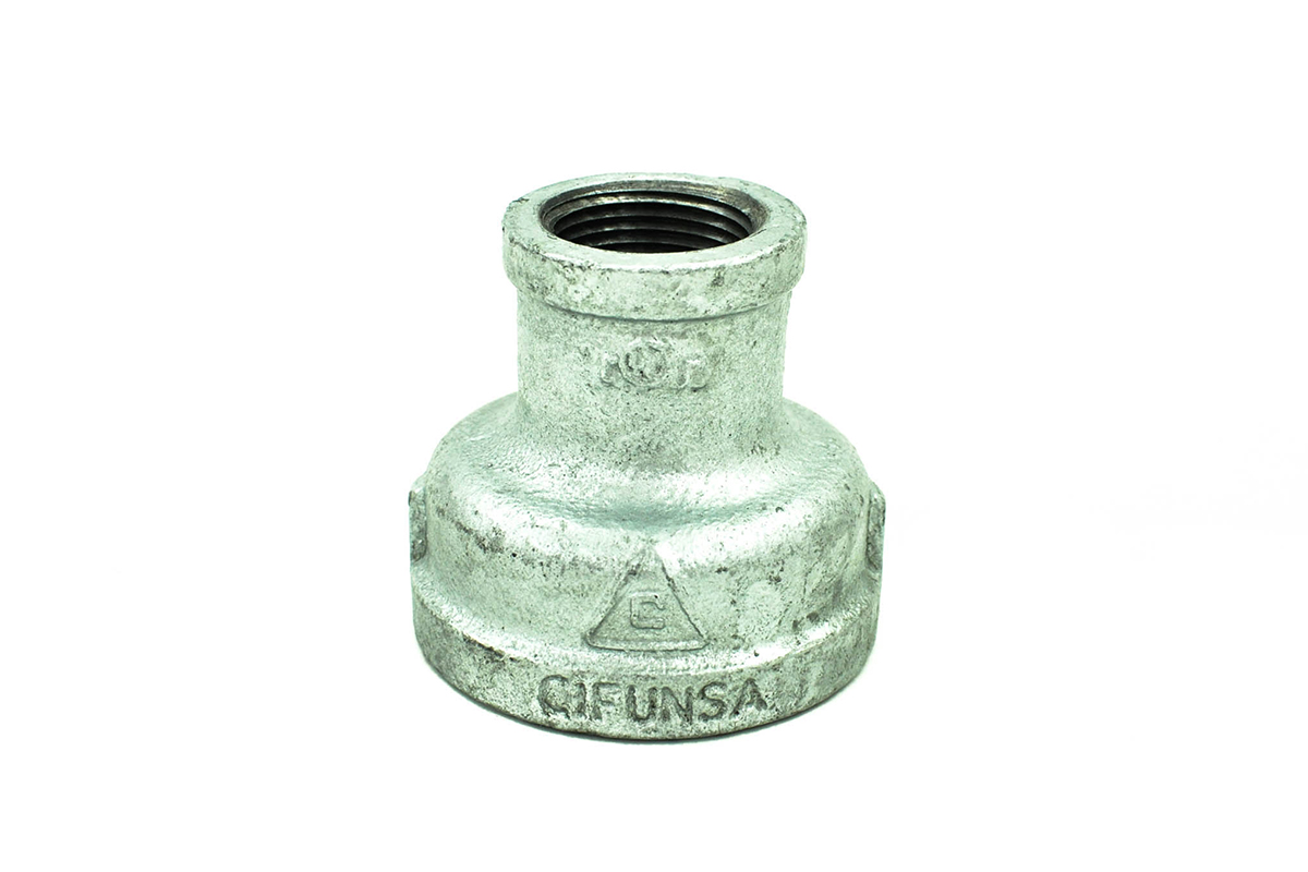 Reduccin campana galvanizada 51 x 25 mm