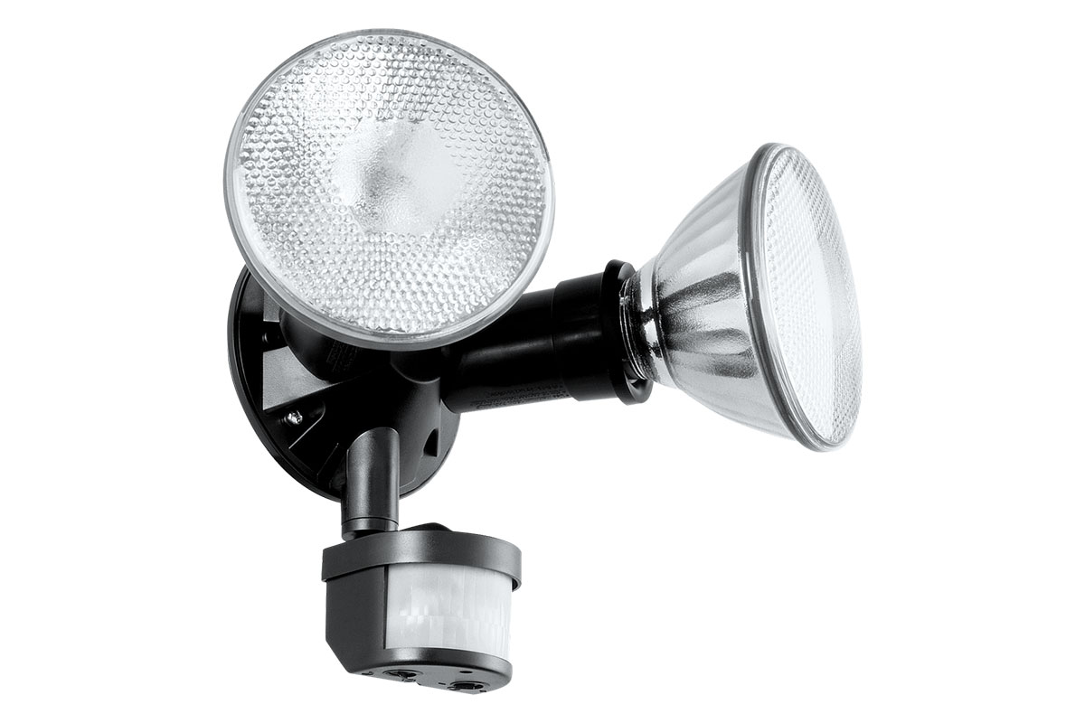 Reflector con sensor Porta spot  A-682, color negro