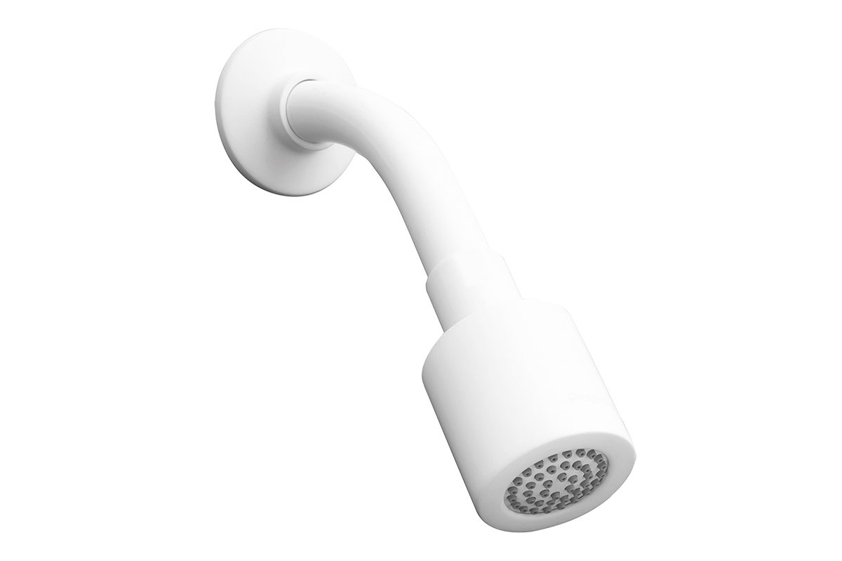 Regadera con brazo REC-03-B color blanco