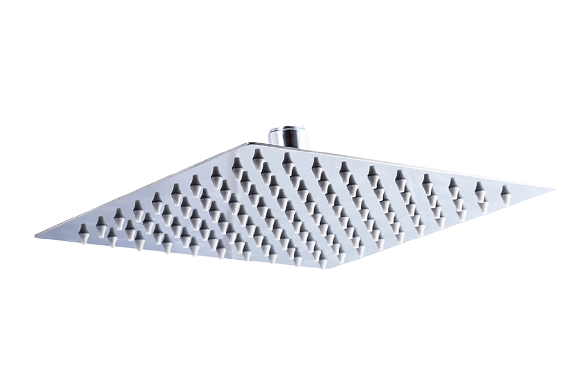 Regadera cuadrada de 6" acabado satin