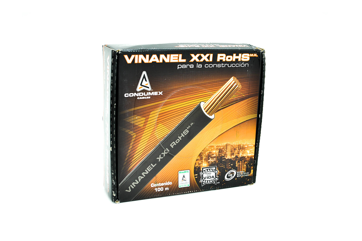 Cable negro por rollo THHW10