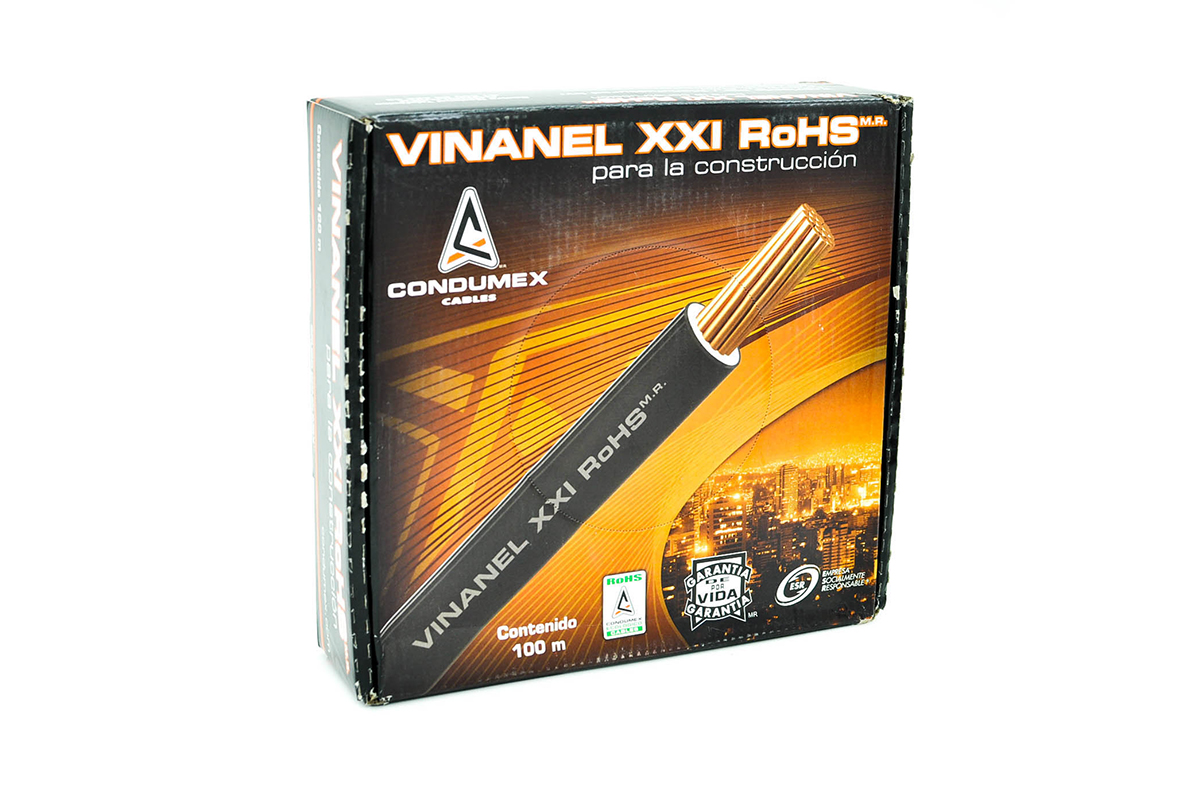 Cable blanco por rollo THHW12