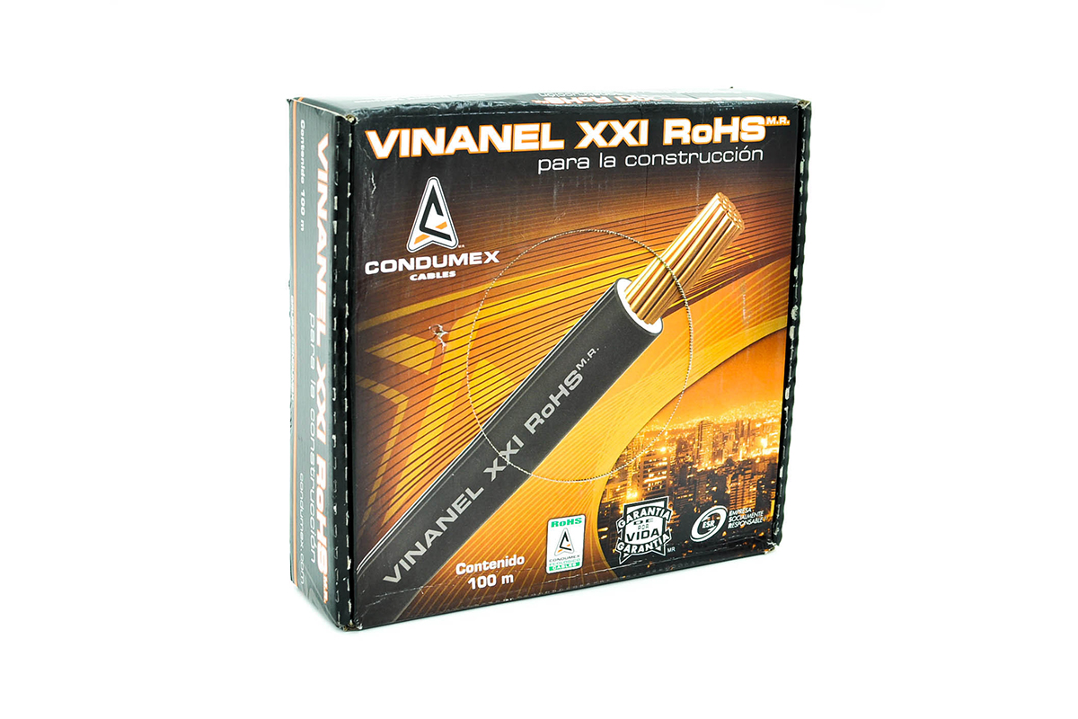 Cable negro por rollo THHW12