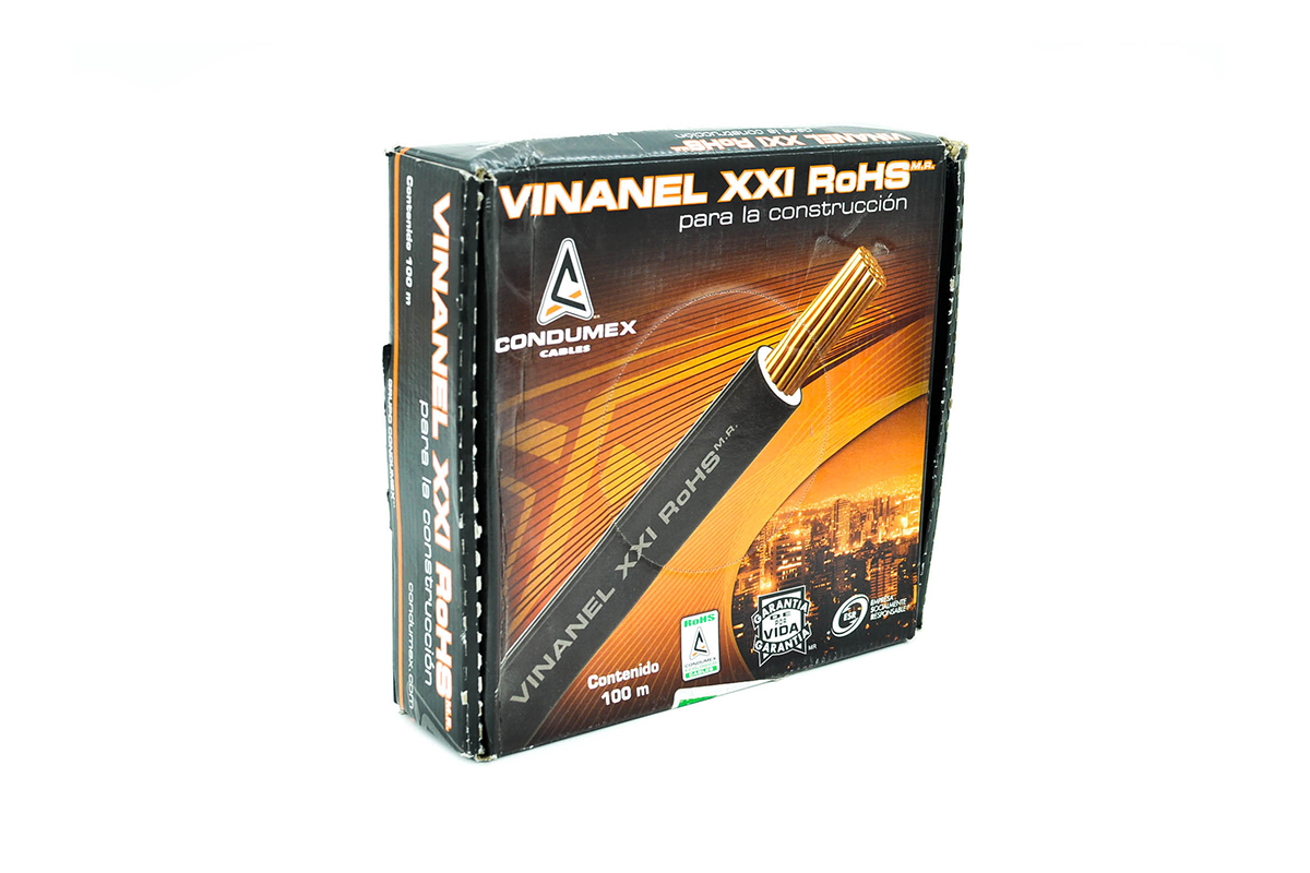 Cable verde por rollo THHW12
