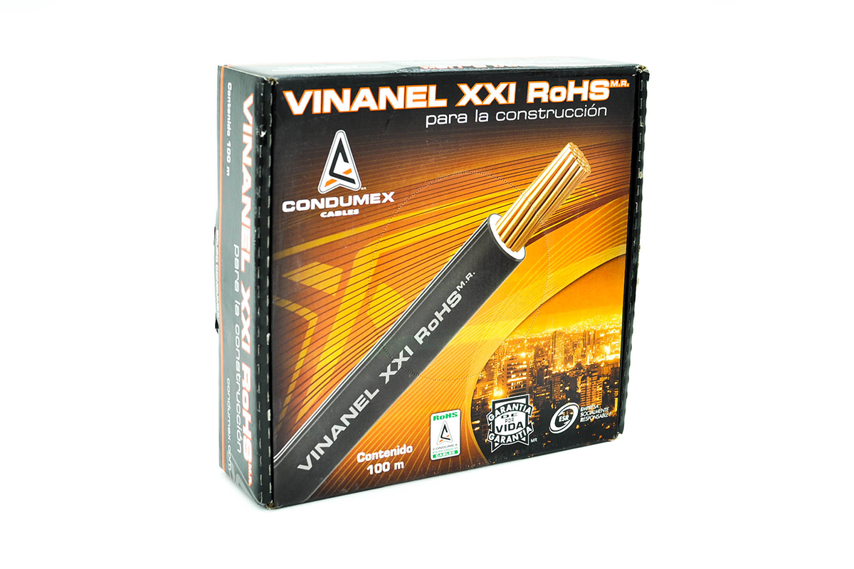 Cable verde por rollo THHW14
