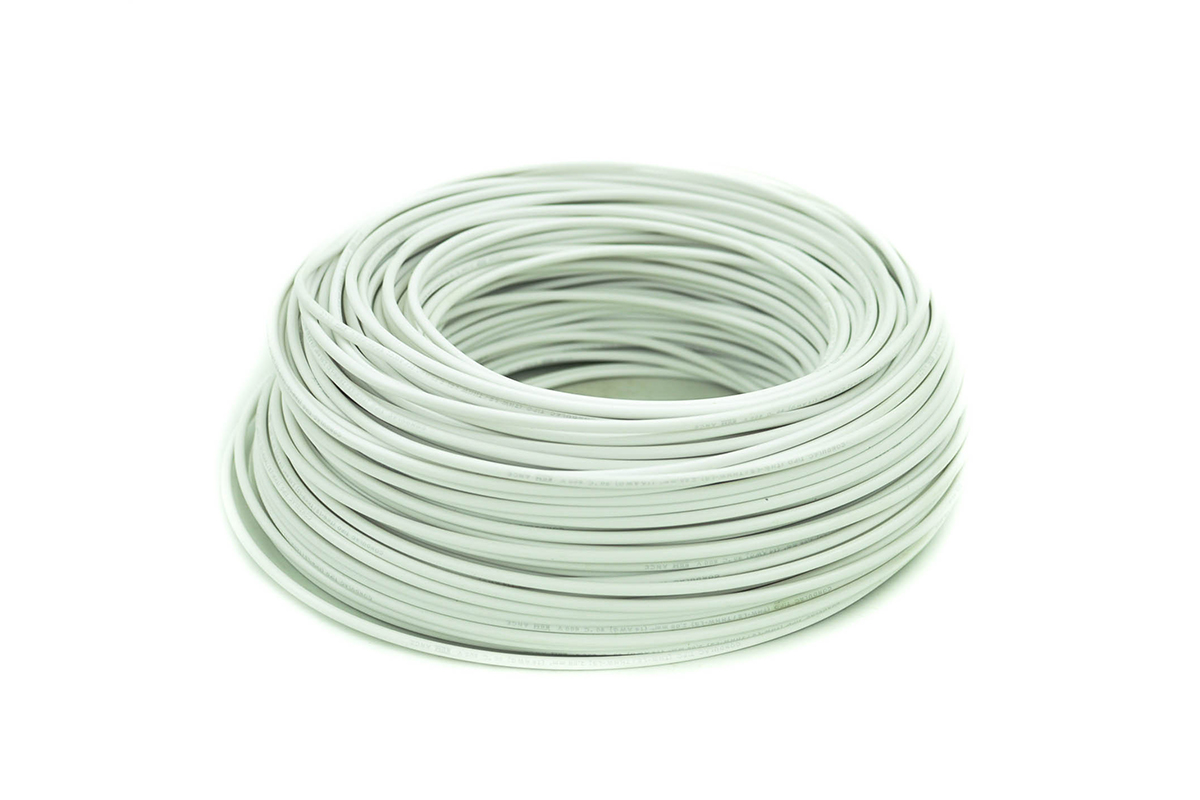 Cable blanco por rollo THHW14