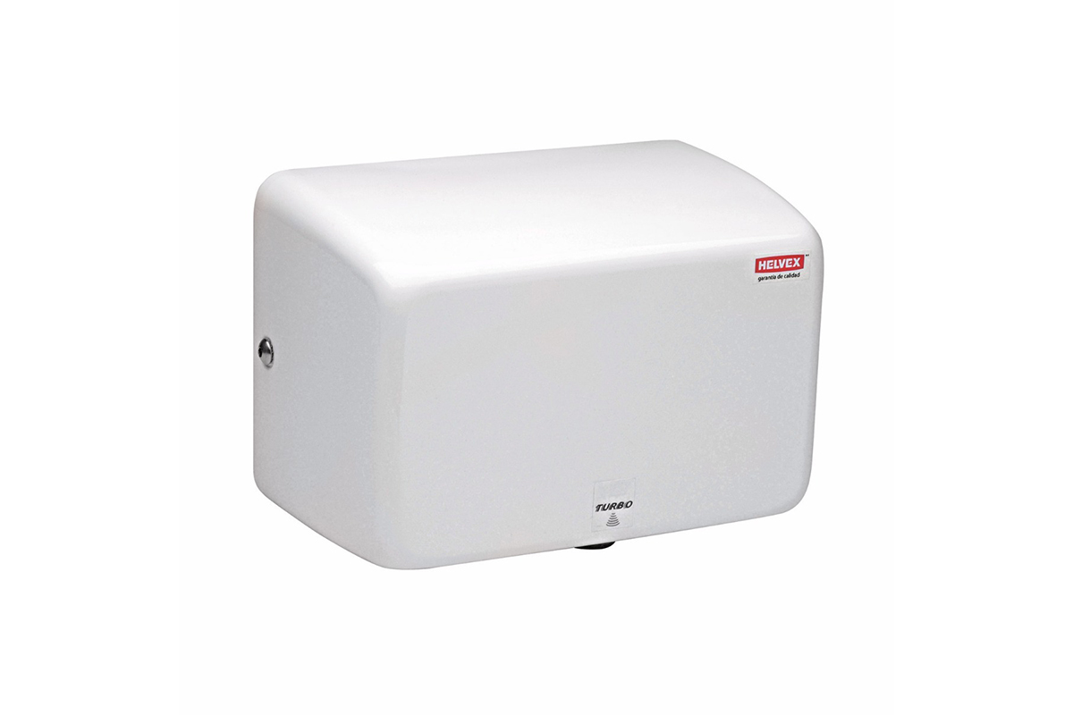 Secador de manos turbo con sensor de corriente color blanco MB1012