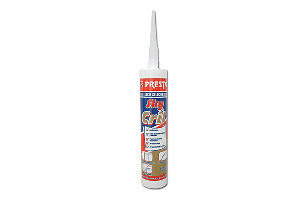 Sellador aclico siliconizado blanco cartucho de 300 ml 