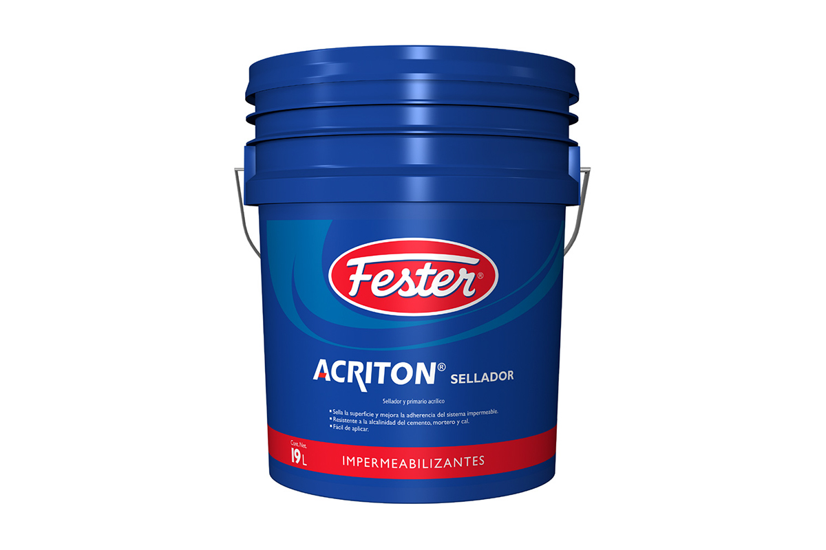 Acriton sellador y primario acrlico 19 lts cubeta 