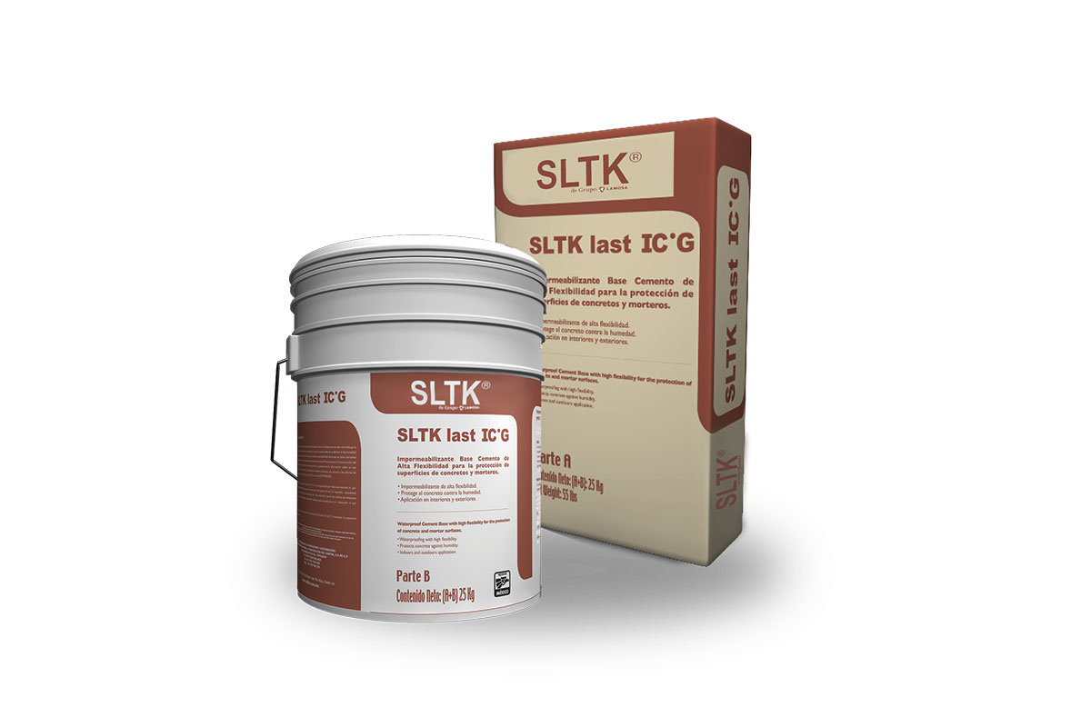 Impermeable base cemento de alta flexibilidad 25 kg gris SLTK last ICG