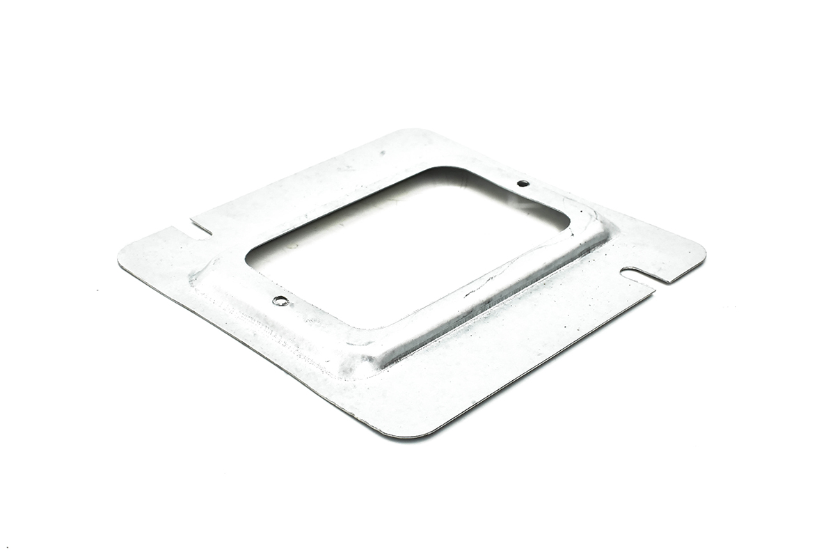 Tapa cuadrada galvanizada 19 mm x 100 x 100 mm 