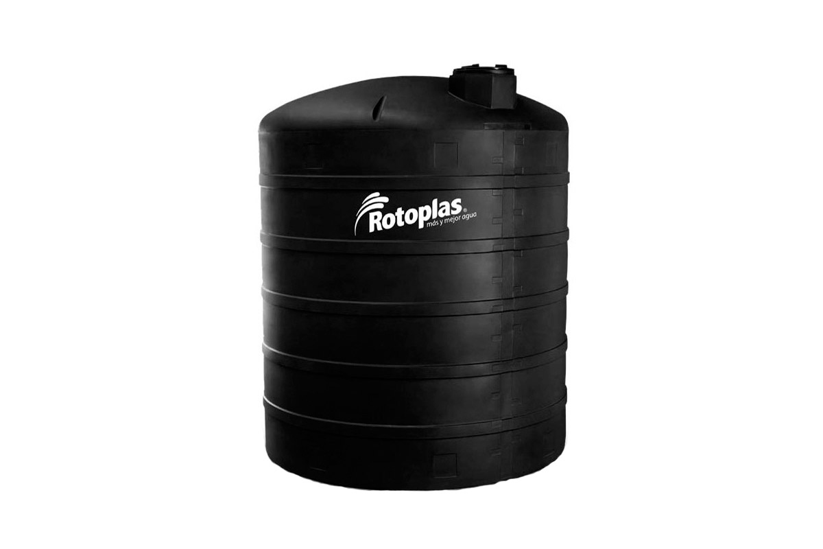 Tanque Industrial de almacenamiento 25000 lts color negro