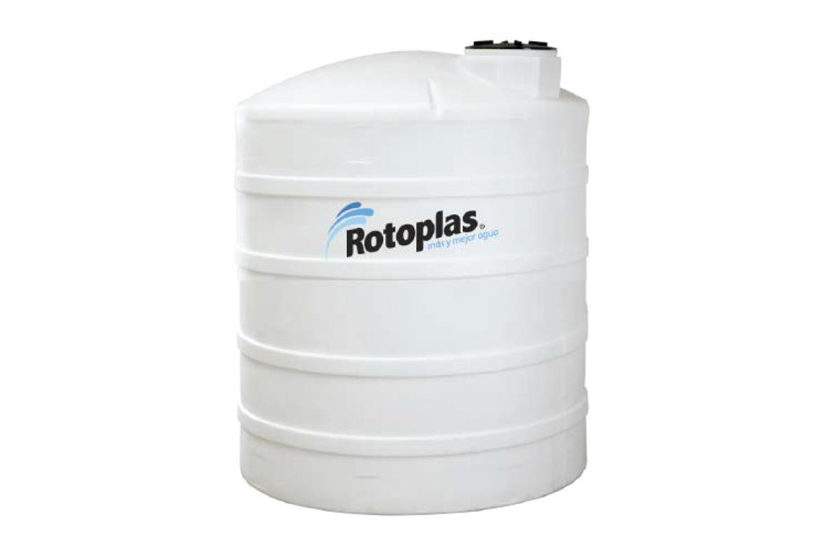 Tanque Industrial de almacenamiento 5000 lts color blanco