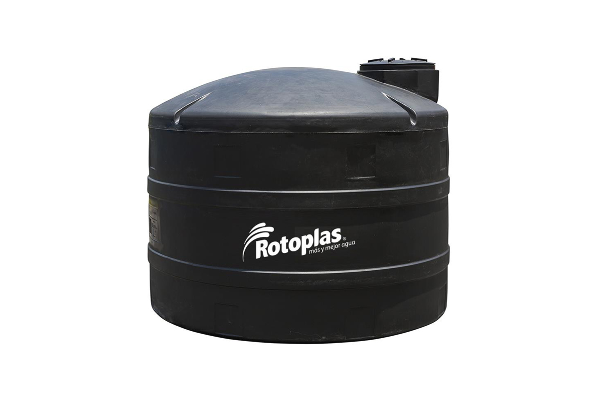 Tanque Industrial de almacenamiento 5000 lts color negro reforzado 40% 
