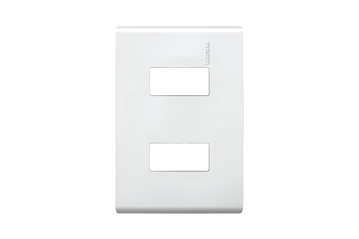 Tapa de 2 mdulos color blanco