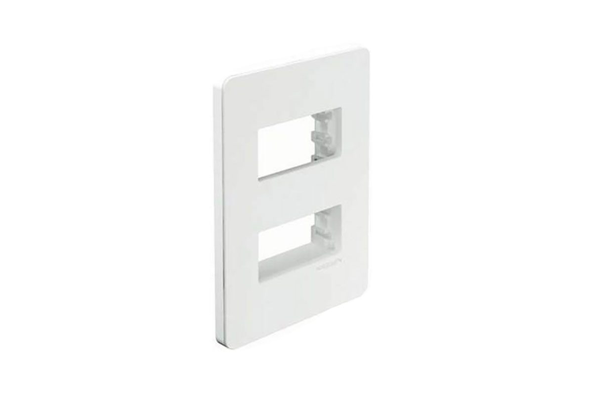 Tapa de 2 ventanas chasis color blanco N1372-BL