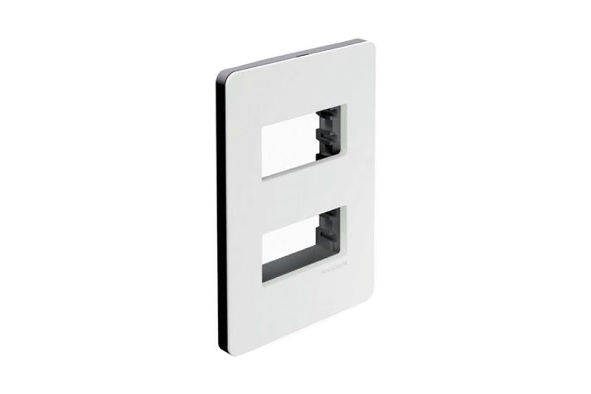 Tapa de 2 ventanas chasis color negro N1372-BN
