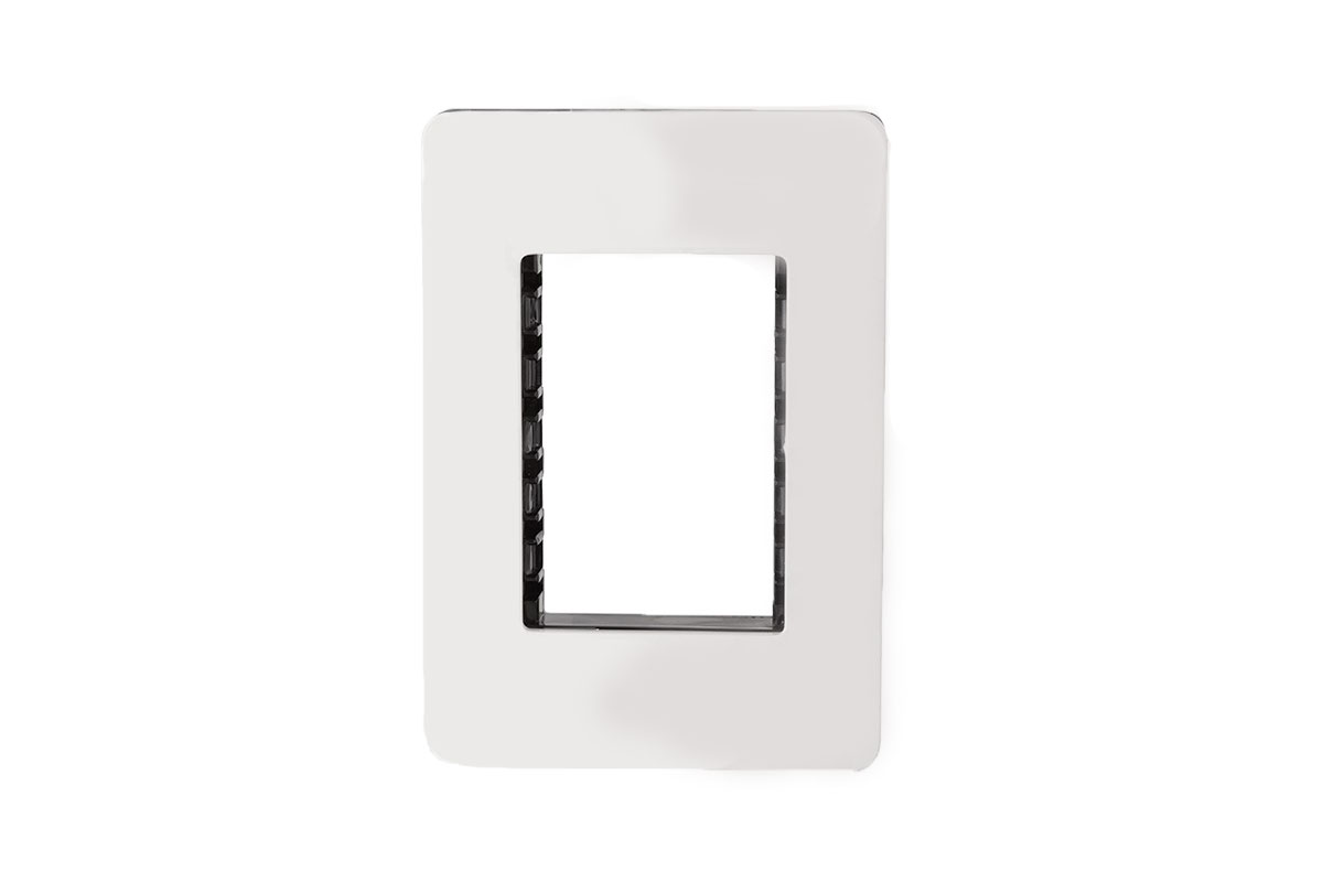 Tapa de 3 ventanas chasis color negro N1373-BN