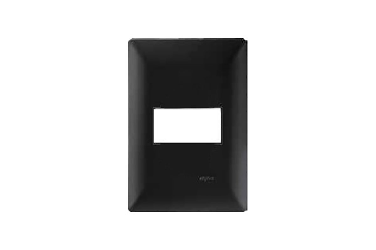 Tapa de 1 ventana color black E913BK1 ALPHA