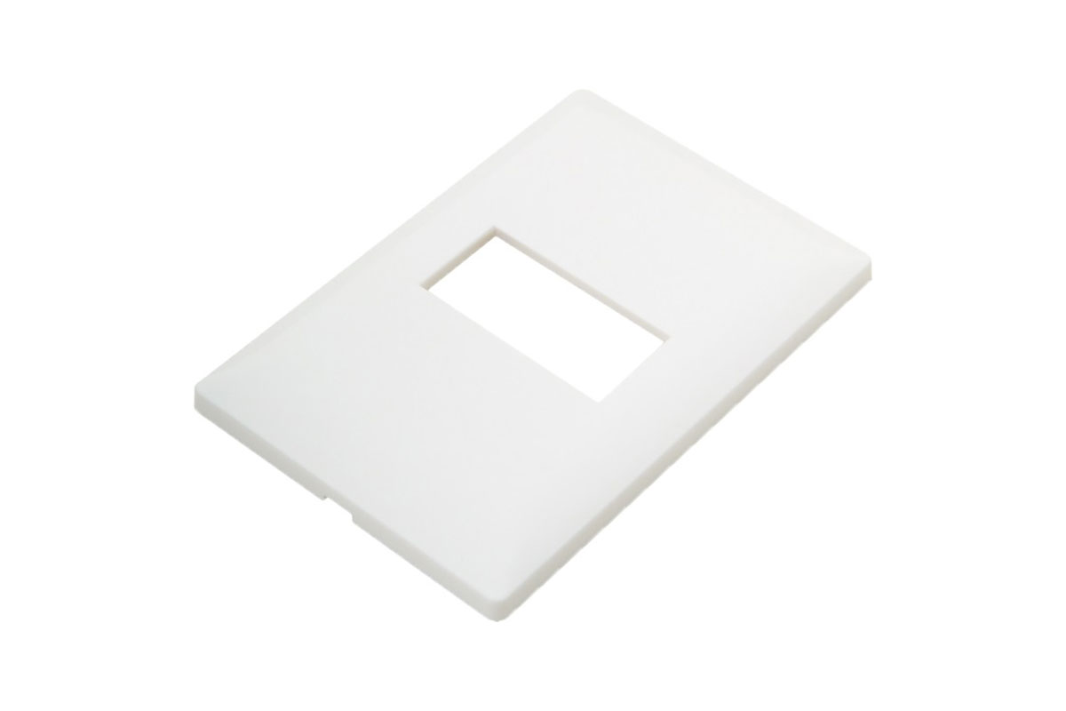 Tapa de 1 ventana Lexan color blanco E913BN1 ALPHA