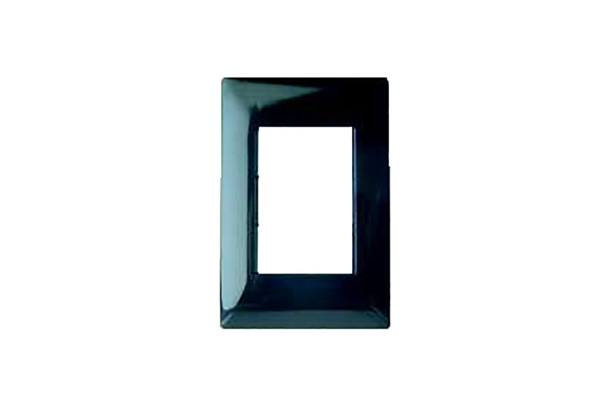 Tapa de 3 ventanas color black E913BK3 ALPHA