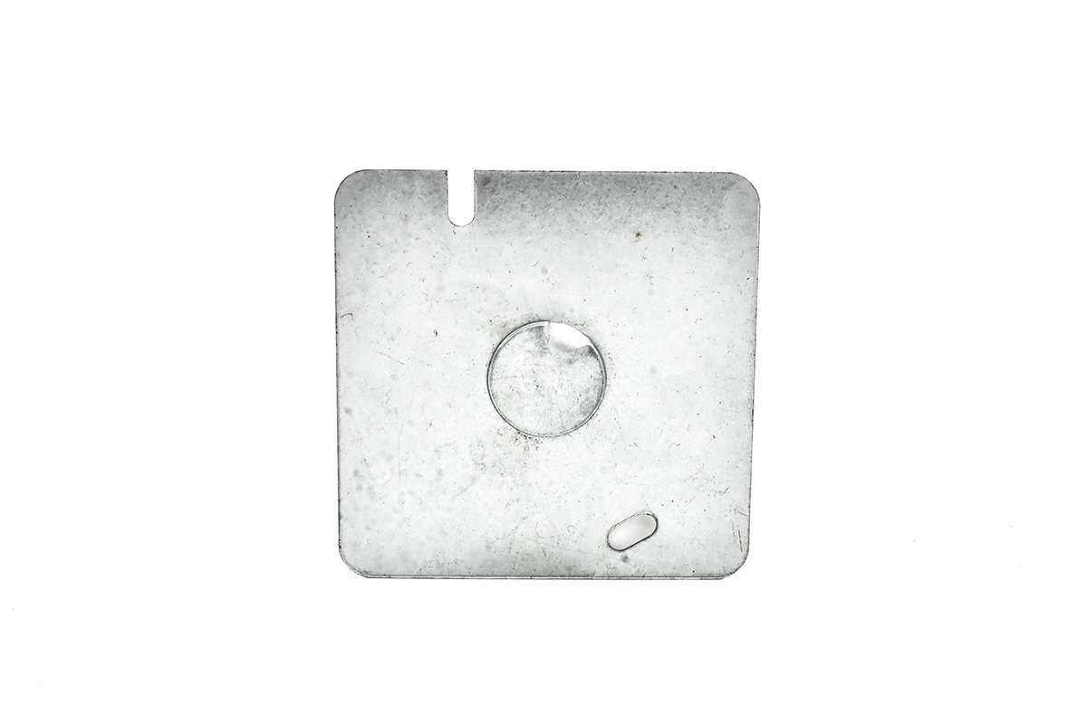 Tapa cuadrada galvanizada 13 x 75 x 75 mm 