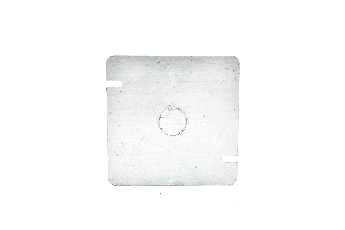 Tapa cuadrada galvanizada 19 x 100 x 100 mm 