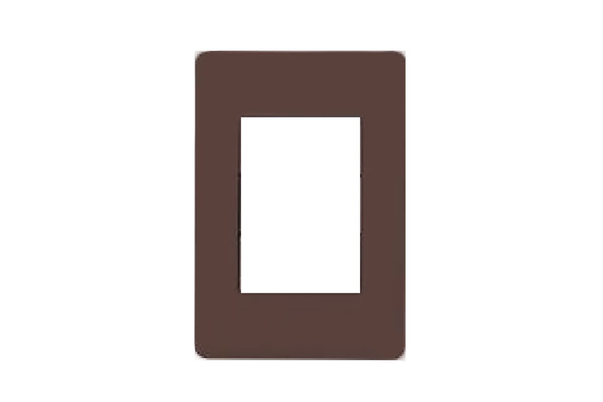 Tapa de 3 ventanas color chocolate N1373-CT
