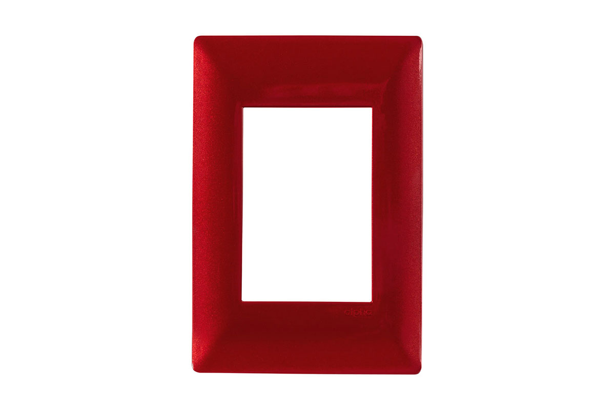 Tapa de 3 ventanas color rojo E913RJO ALPHA