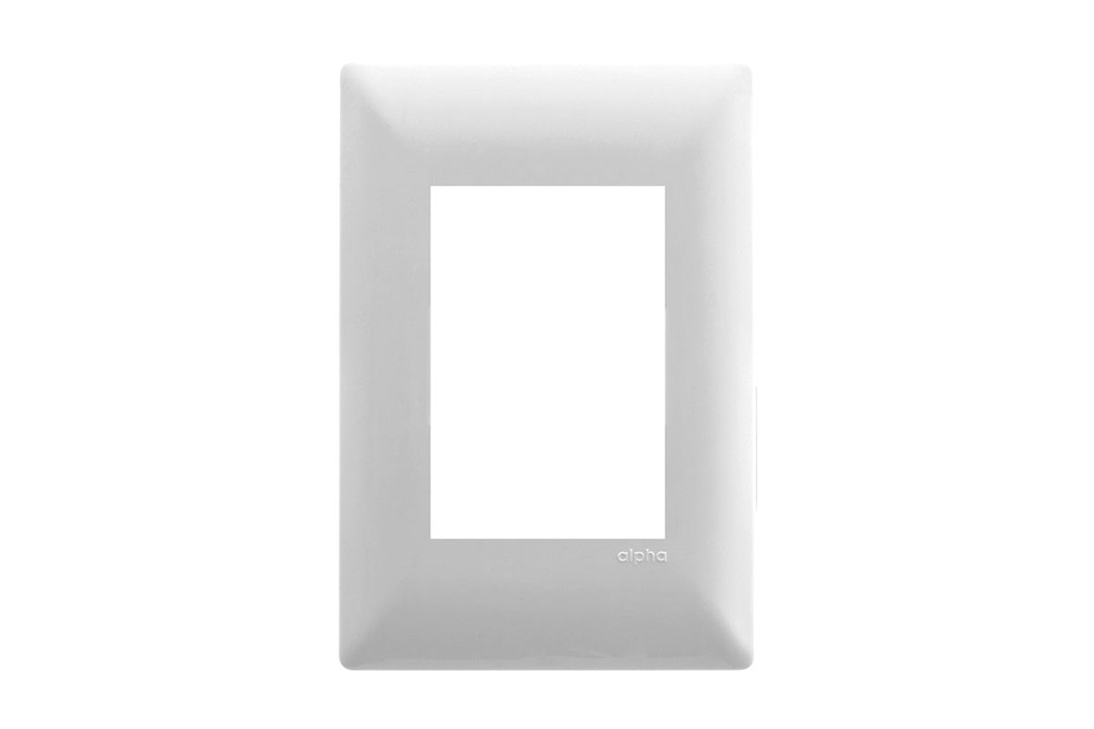 Tapa de 3 ventanas color silver E913SL3 ALPHA