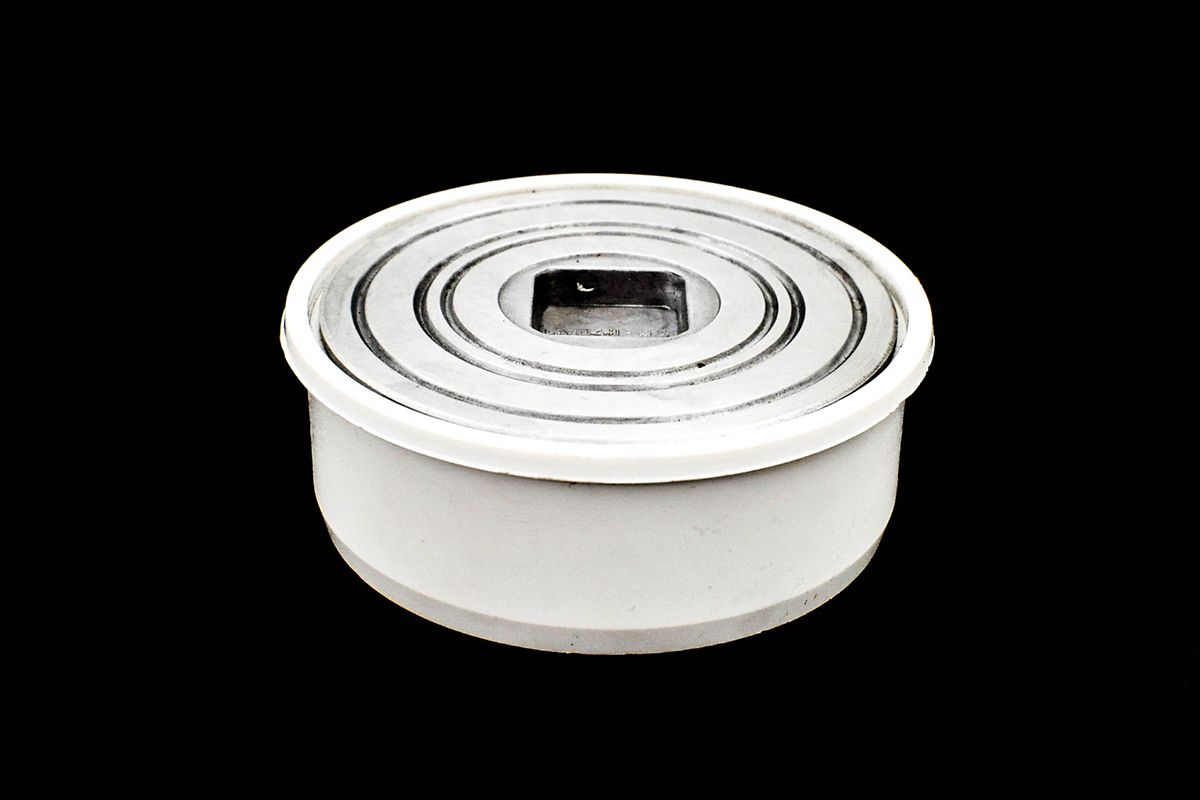 Tapa de registro con tapa de aluminio 100 mm (4