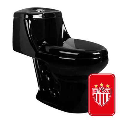 Inodoro one piece Livorno color negro
