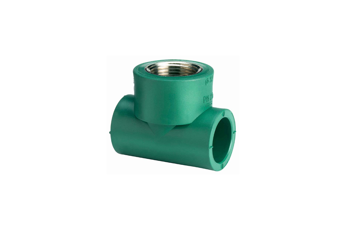 Tee Pol-Gal hembra de polipropileno 25 x 19 mm (1