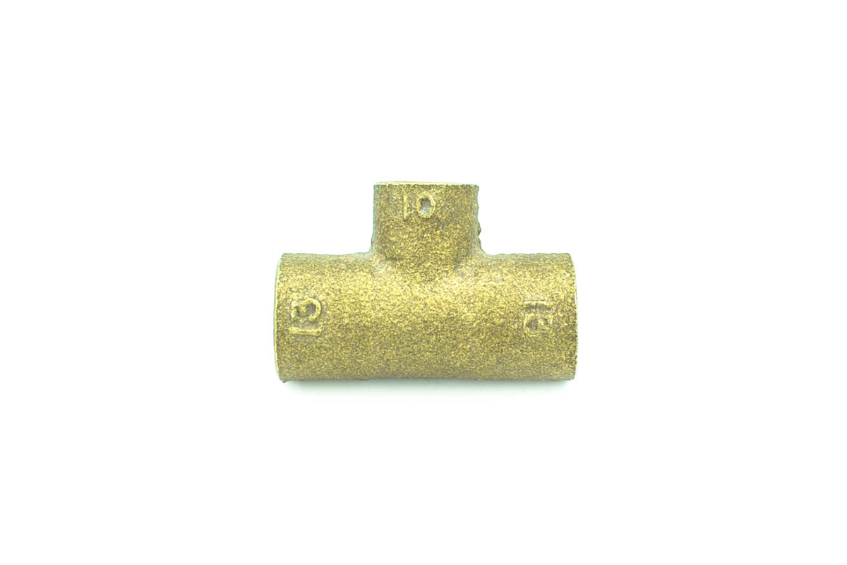 Tee reducida cobre 13 x 13 x 10 mm 