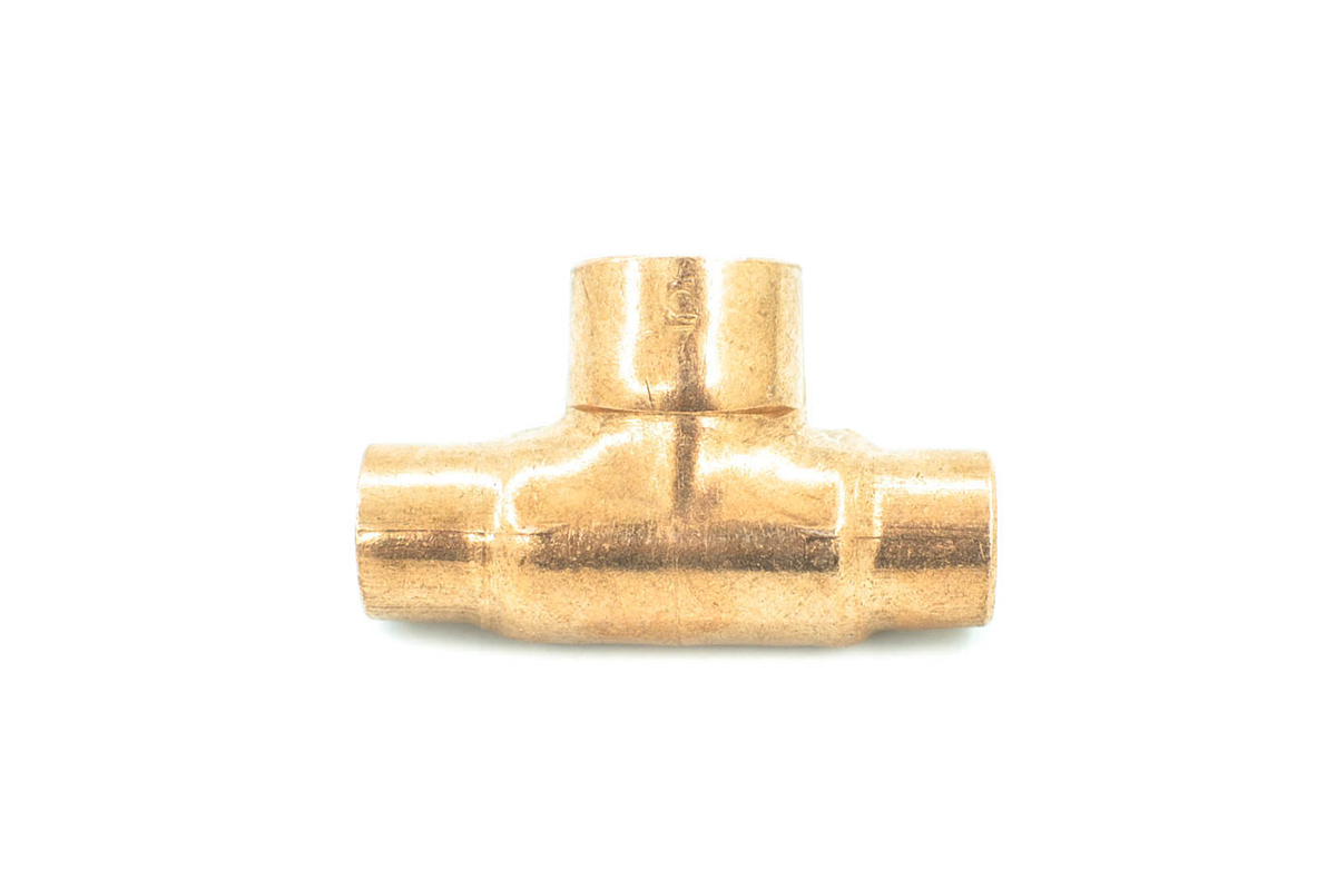 Tee reducida cobre 13 x 13 x 19 mm 