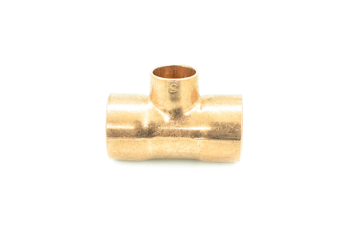 Tee reducida cobre 19 x 19 x 13 mm 