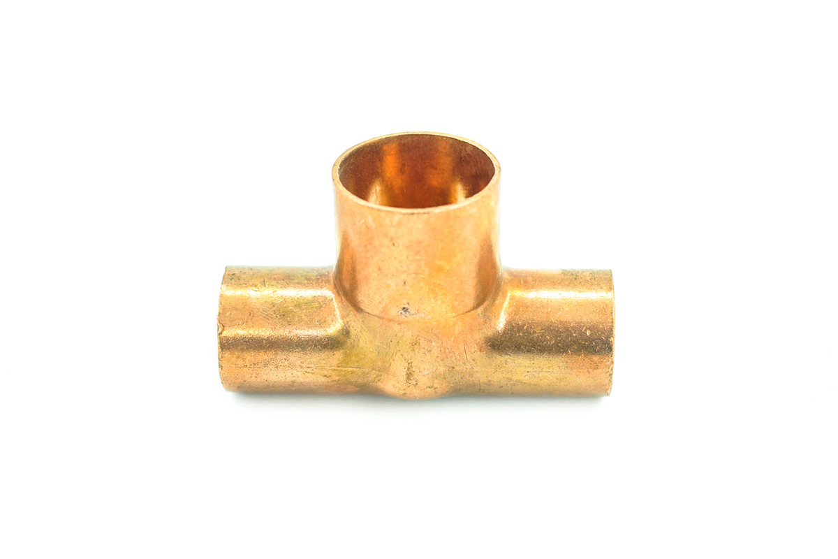 Tee reducida cobre 19 x 19 x 25 mm 