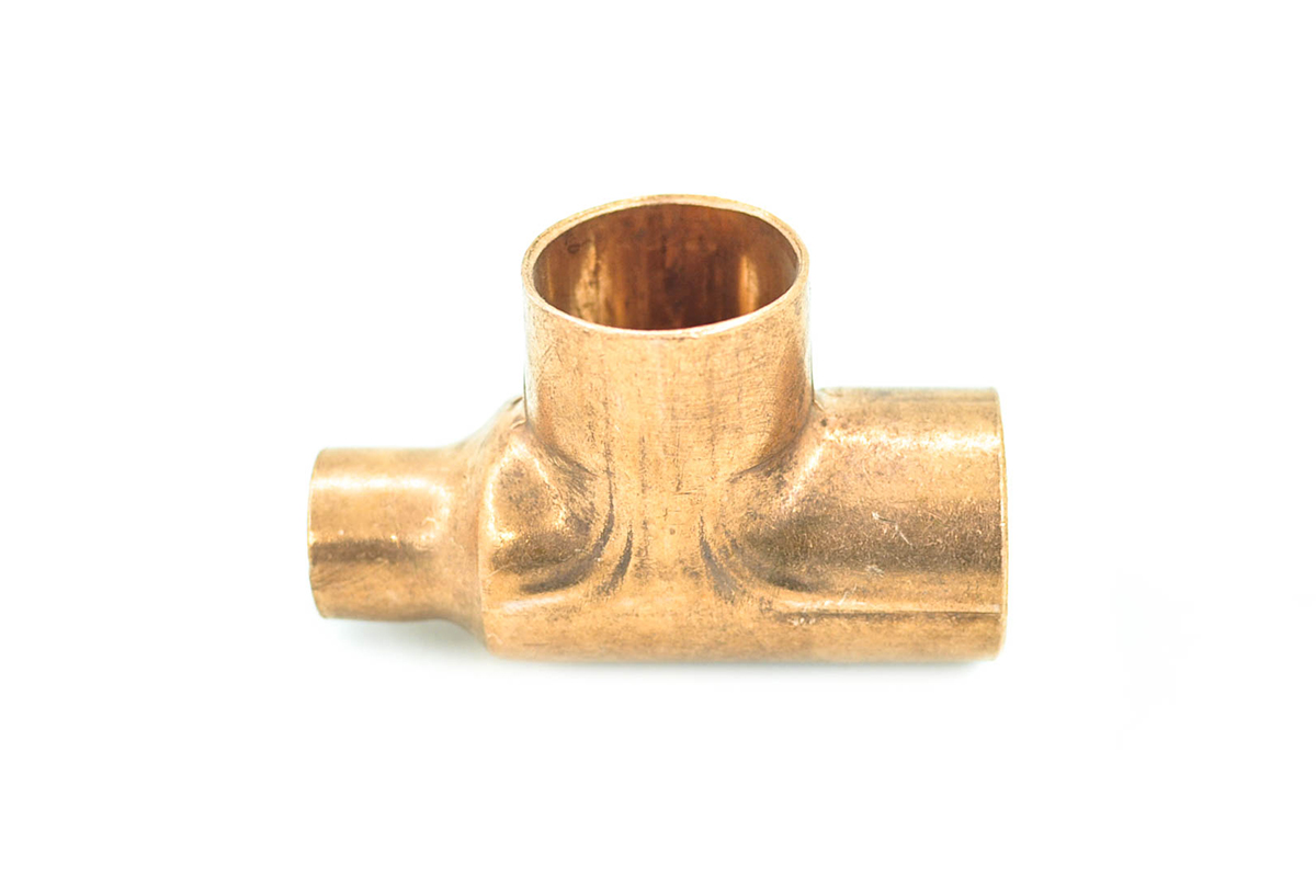 Tee reducida cobre 25 x 13 x 25 mm 