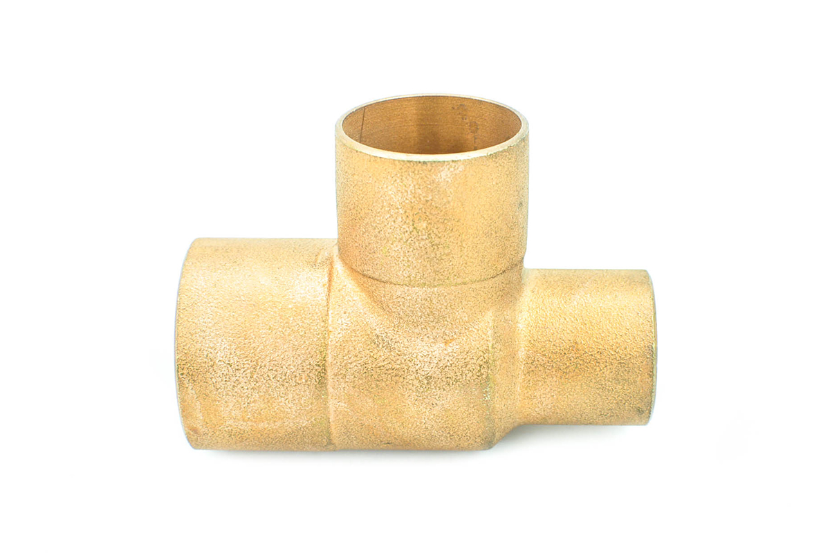 Tee reducida cobre 38 x 25 x 32 mm 