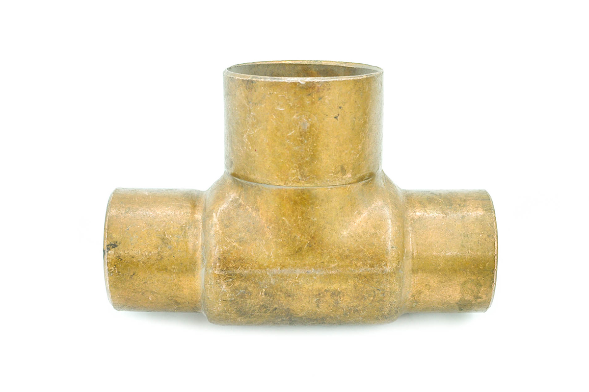 Tee reducida cobre 38 x 38 x 51 mm 