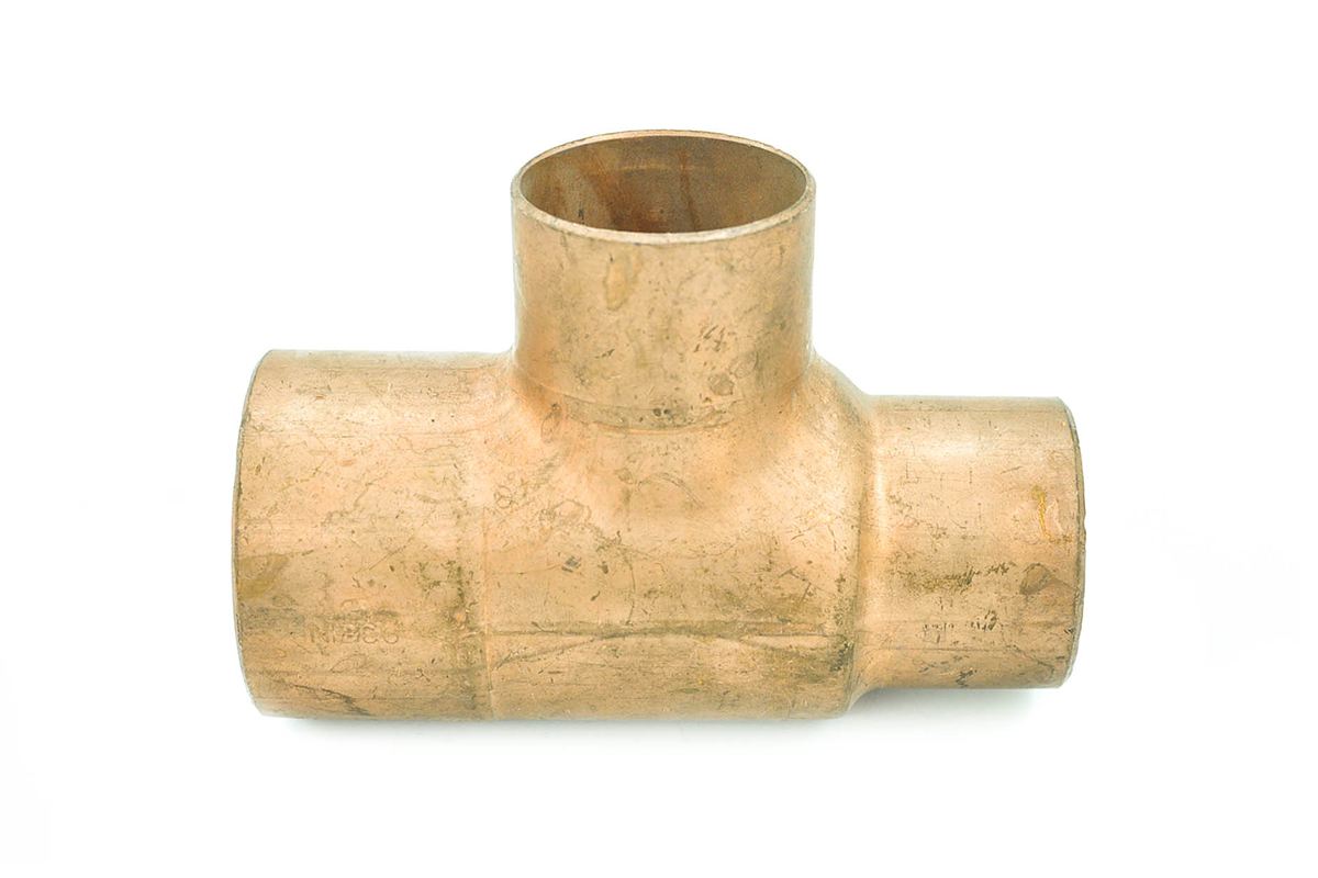 Tee reducida cobre 51 x 38 x 38 mm 