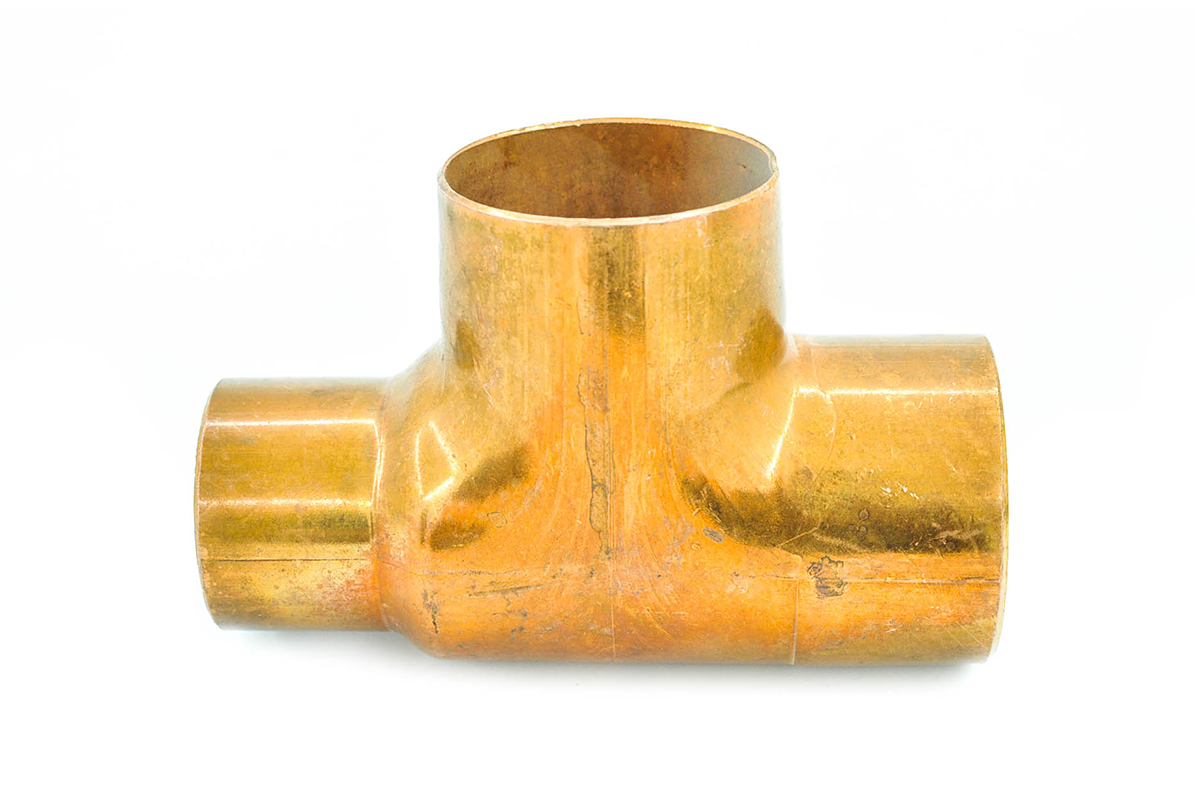 Tee reducida cobre 51 x 38 x 51 mm 