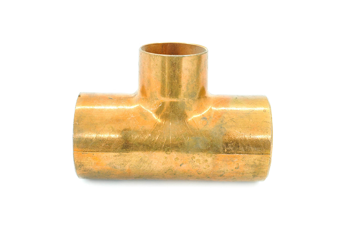 Tee reducida cobre 51 x 51 x 38 mm 