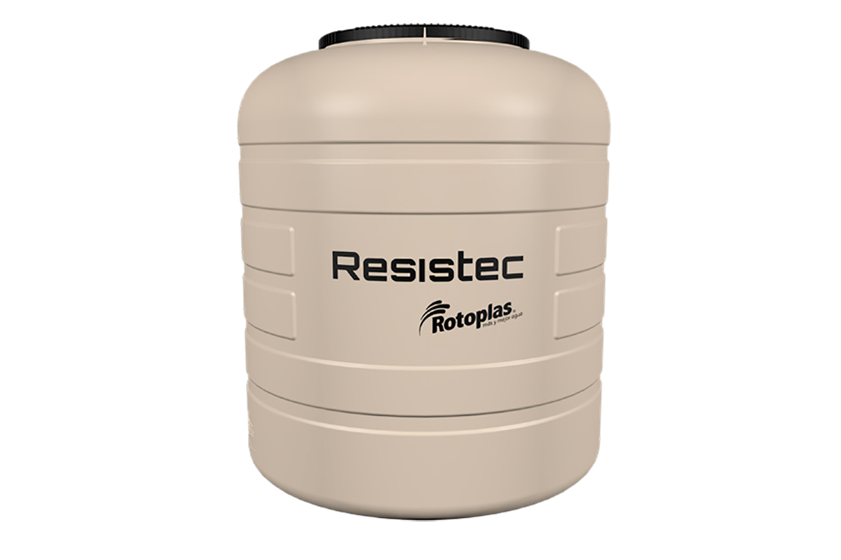 Tinaco Resistec beige tricapa 800 lts
