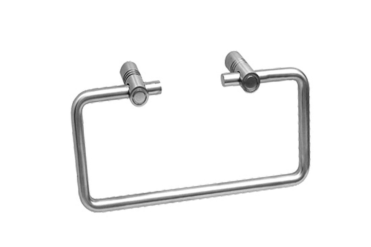 Toallero rectangular 9809 acabado en acero inoxidable 