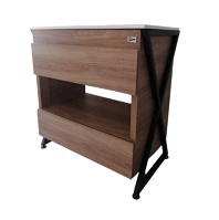 Tocador industrial C�rdova nogal terracota 57 x 38.5 x 85 cm, l�nea industrial