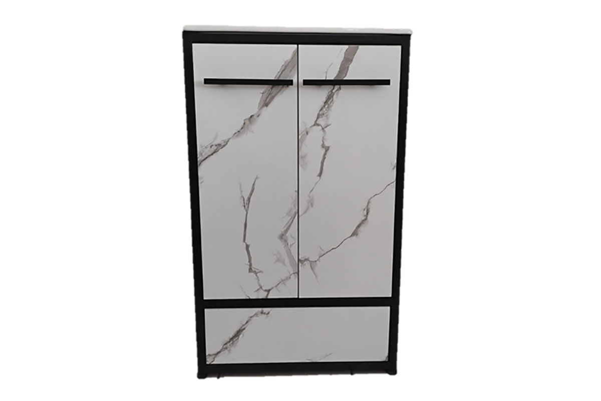 Tocador Logan 50 con lavabo 52 x 35 x 88 cm, terminado blanco mrmol